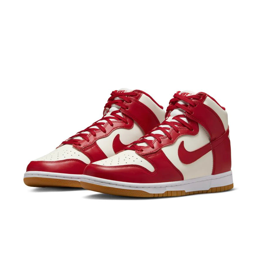 W Nike Dunk High - Sail/Gym Red-Gum Light Brown