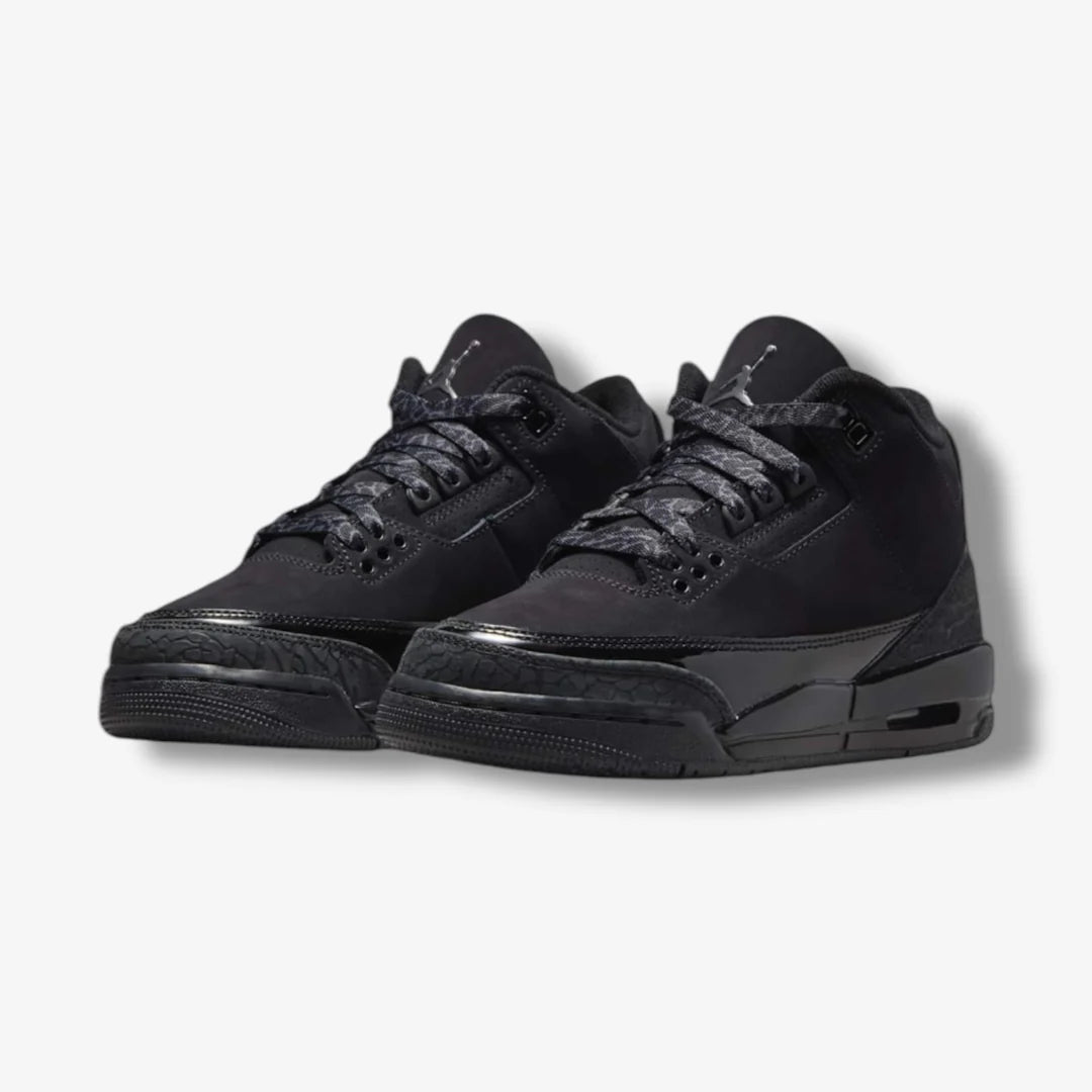 Air Jordan 3 - Black/Dark Charcoal-White (Tried On) (9.9/10)