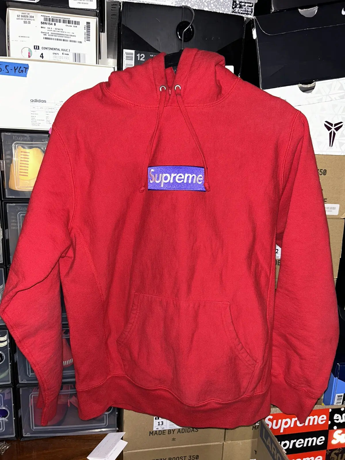 Supreme Box Logo Red Purple Hoodie *USED 8/10*