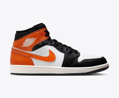 JORDAN 1 MID (TD) - STARFISH/BLACK-WHITE-SAIL