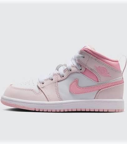 JORDAN 1 MID (TD) - PEARL PINK/MED SOFT PINK-WHITE