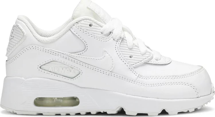 Nike Air Max 90 LTR (PS) - White/White Metallic Silver