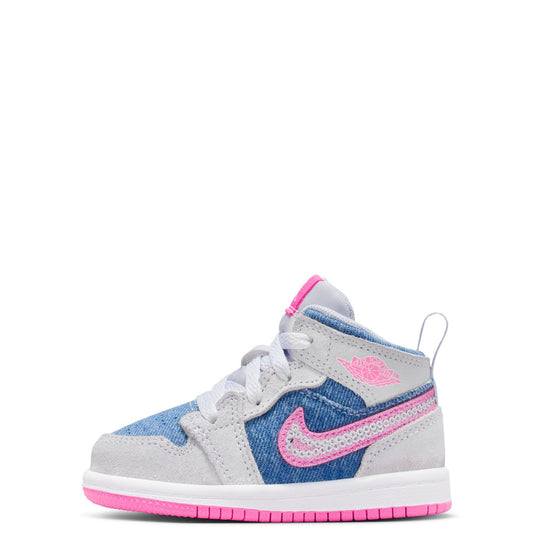 Jordan 1 Mid SE (TD) - Cobalt Bliss/Pink Glow-White