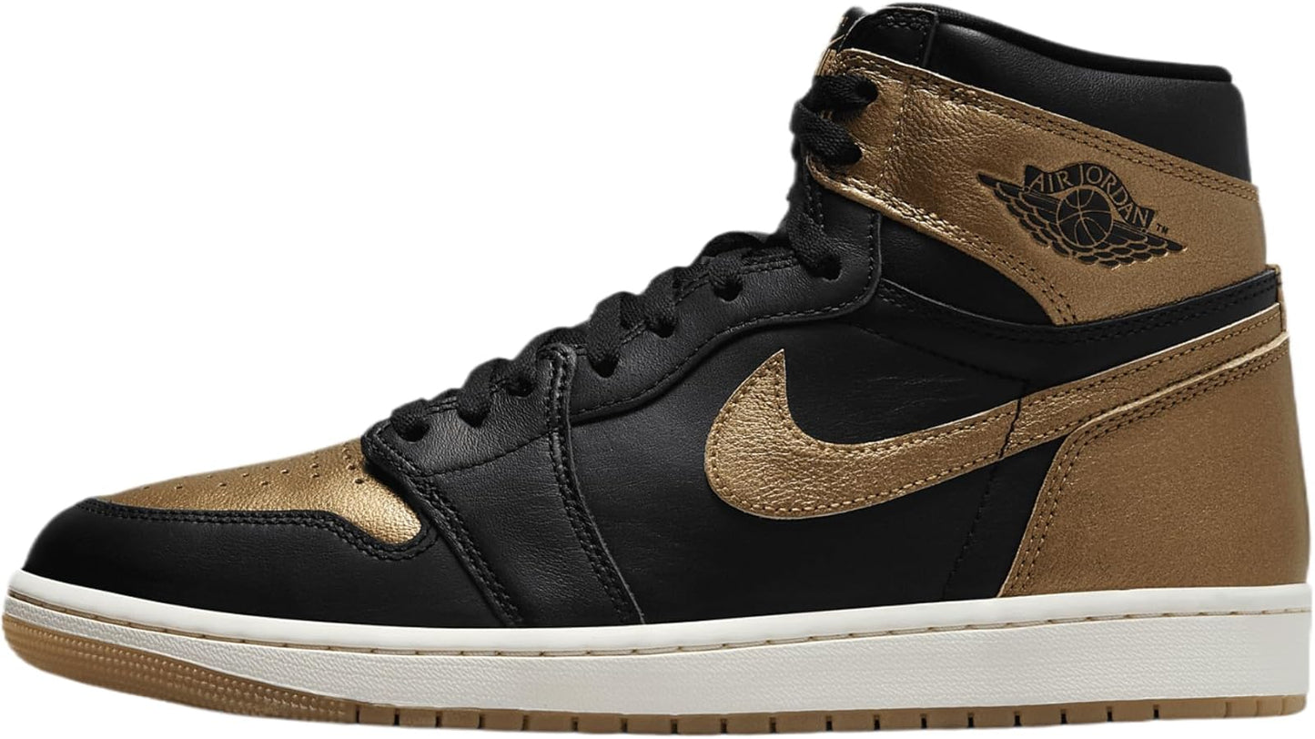 Air Jordan 1 Retro High OG - Black/Metallic Gold-Sail