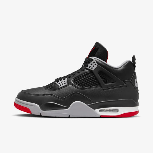 Air Jordan 4 Retro - Black/Fire Red-Cement Grey