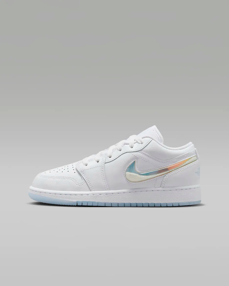 Jordan 1 Low SE (GS) - White/Ice Blue-Summit White