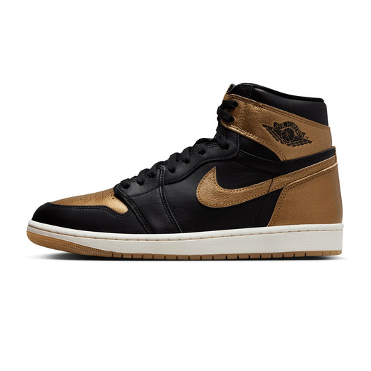 Jordan 1 Retro High OG - Black/Metallic Gold-Sail