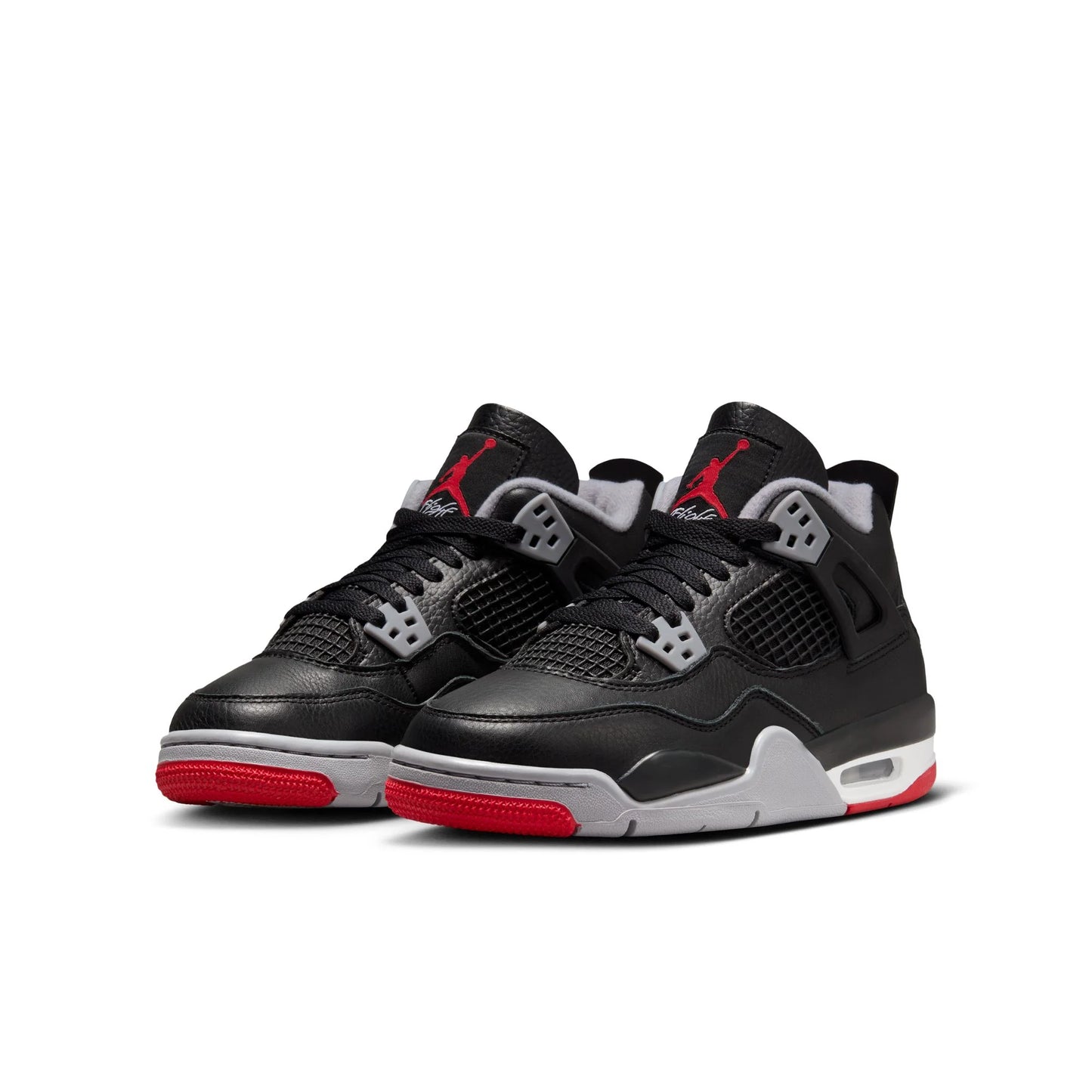 Jordan 4 Retro - Black/Fire Red-Cement Grey