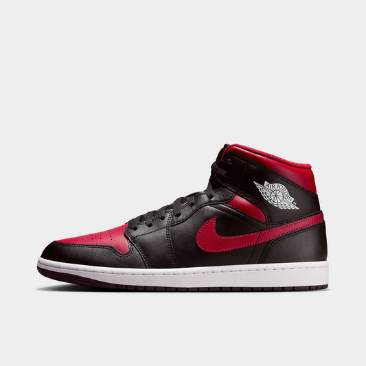 Air Jordan 1 Mid - Black/Varsity Red-Summit White