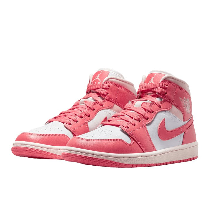 WMNS Air Jordan 1 Mid - White/Sea Coral-Atmosphere