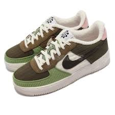 Nike Air Force 1 BG - Oil Green/Sequoia-Sail - 4.5Y/6W