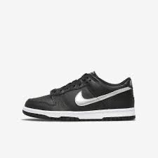 Nike Dunk Low - Black/Chrome-Iron Grey-White - 7Y/8.5W