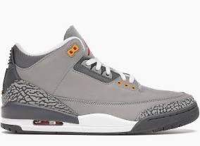 Air Jordan 3 Retro - Silver - 5Y/6.5W