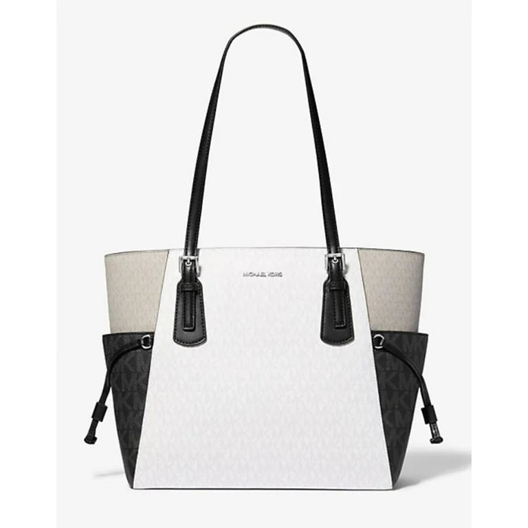 Voyager Large Color-Block Signature Logo Tote Bag