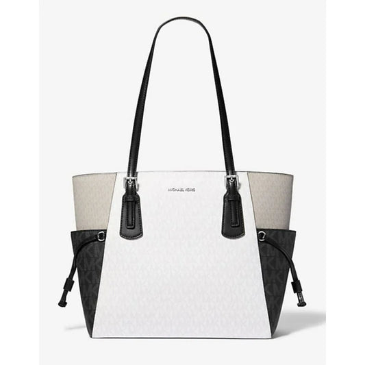 Voyager Large Color-Block Signature Logo Tote Bag