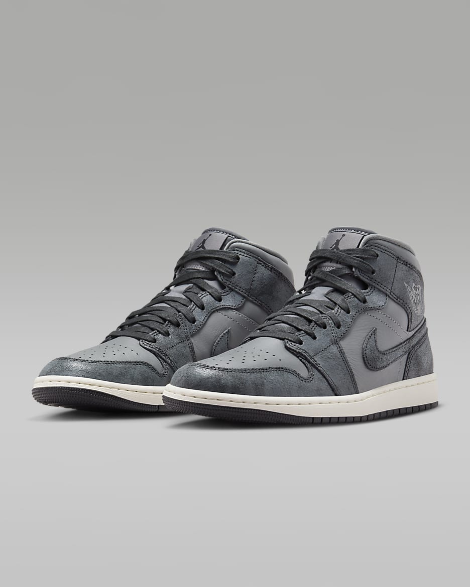 WMNS Jordan 1 Mid SE - Smoke Grey/Off-Noir