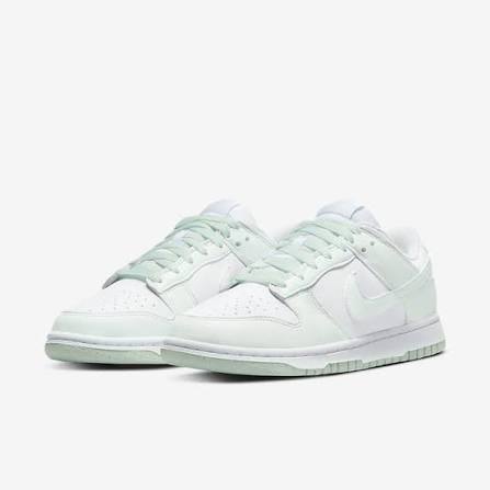 W Dunk Low Next Nature - White/Barely Green