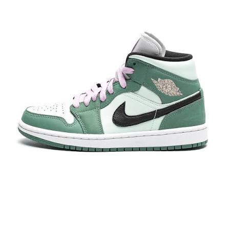 WMNS Air Jordan 1 Mid SE - Dutch Green/Black-Barely Green