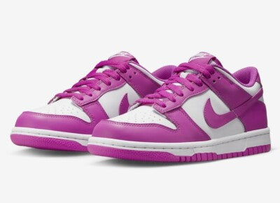 Nike Dunk Low BG - White/Active Fuchsia