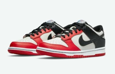 Nike Dunk Low (GS) - Sail/Black-Black-Chile RED