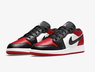 Jordan 1 Low (GS) - Gym Red/White-Black