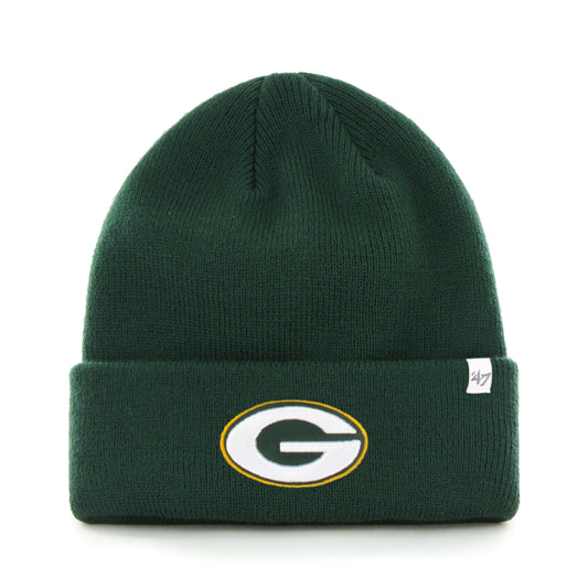Green Bay Packers Beanie - Raised Cuff 47 Brand